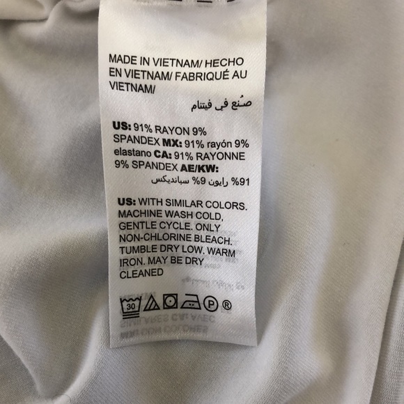 WHBM short sleeve V-neck Tee White SZ Small - Picture 7 of 8